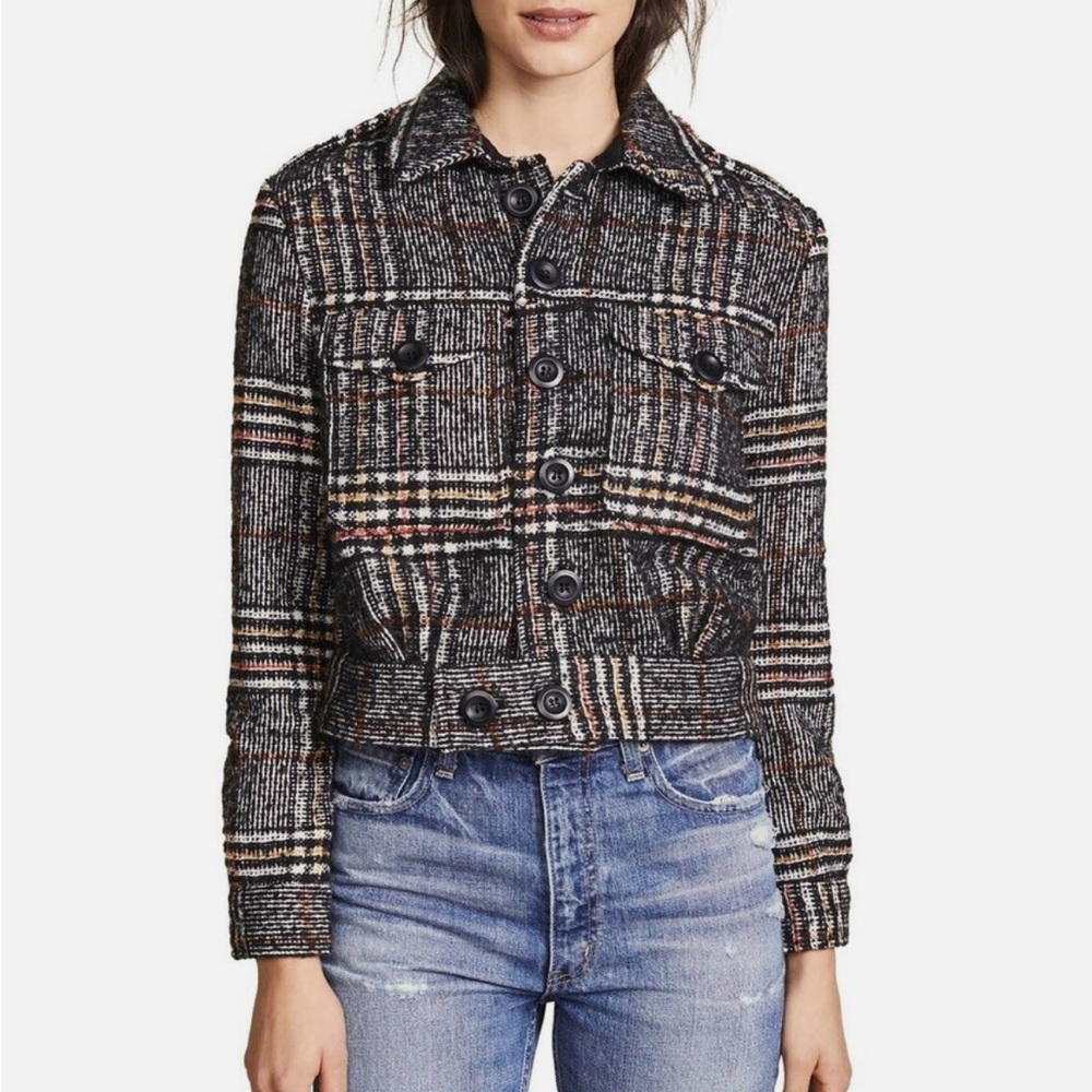 Free People Plaid Jacket
